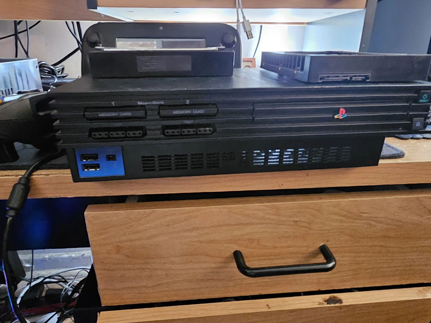 Ps2 fat with 1tb hard drive and controller
