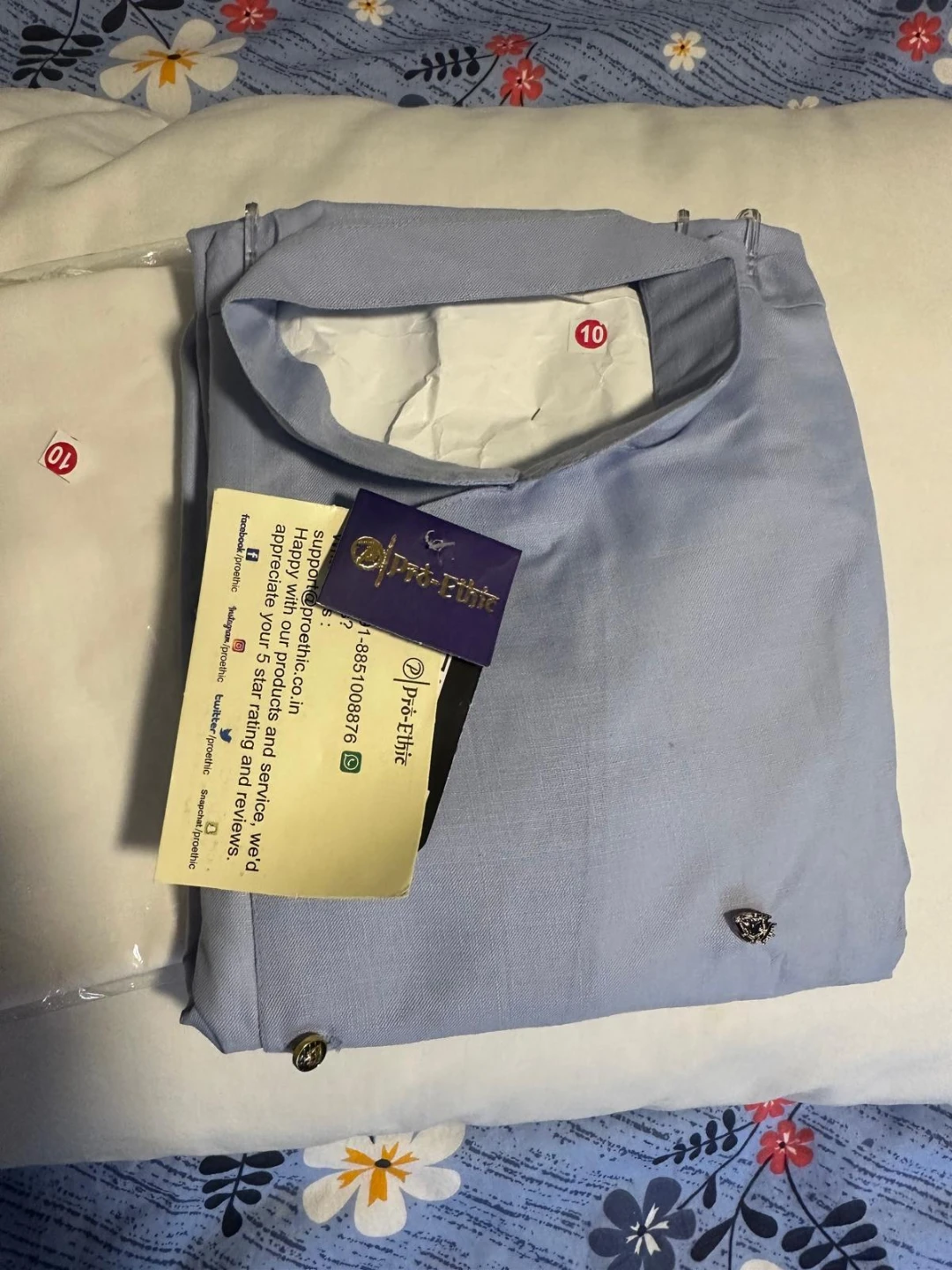 Pro-Ethic Sky Blue Kurta Pajama Set - photo 3