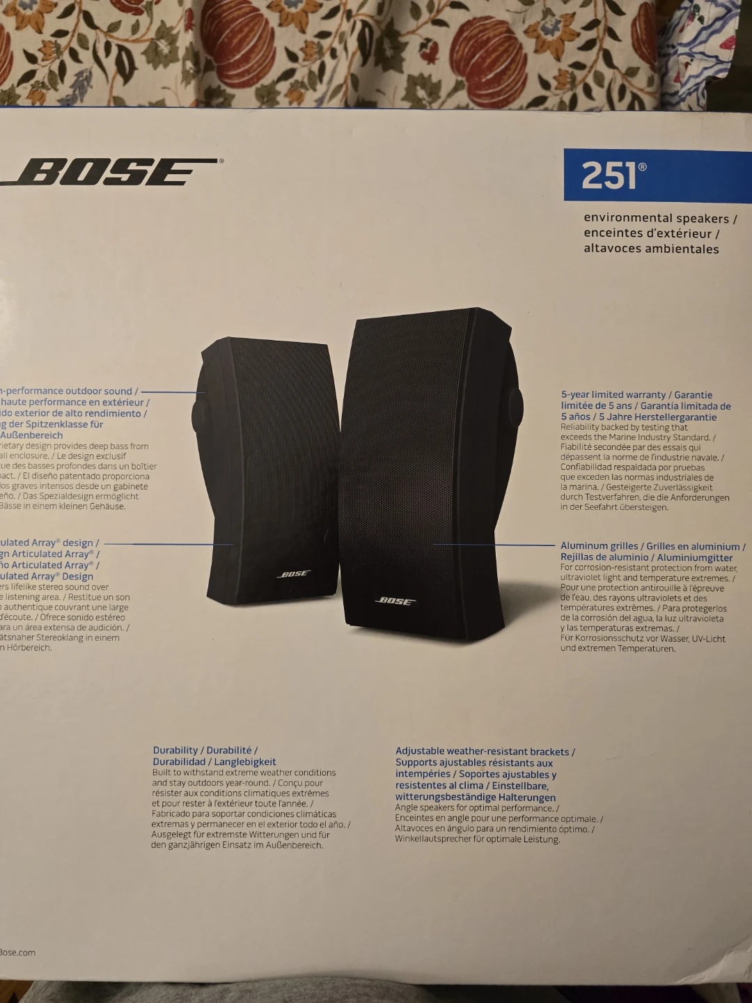 New in Box!!! Bose 251 Outdoor Environmental Speakers - photo 3