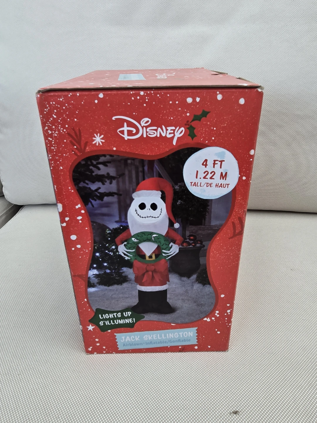 Christmas inflatable jack skeleton 4ft decoration - photo 4