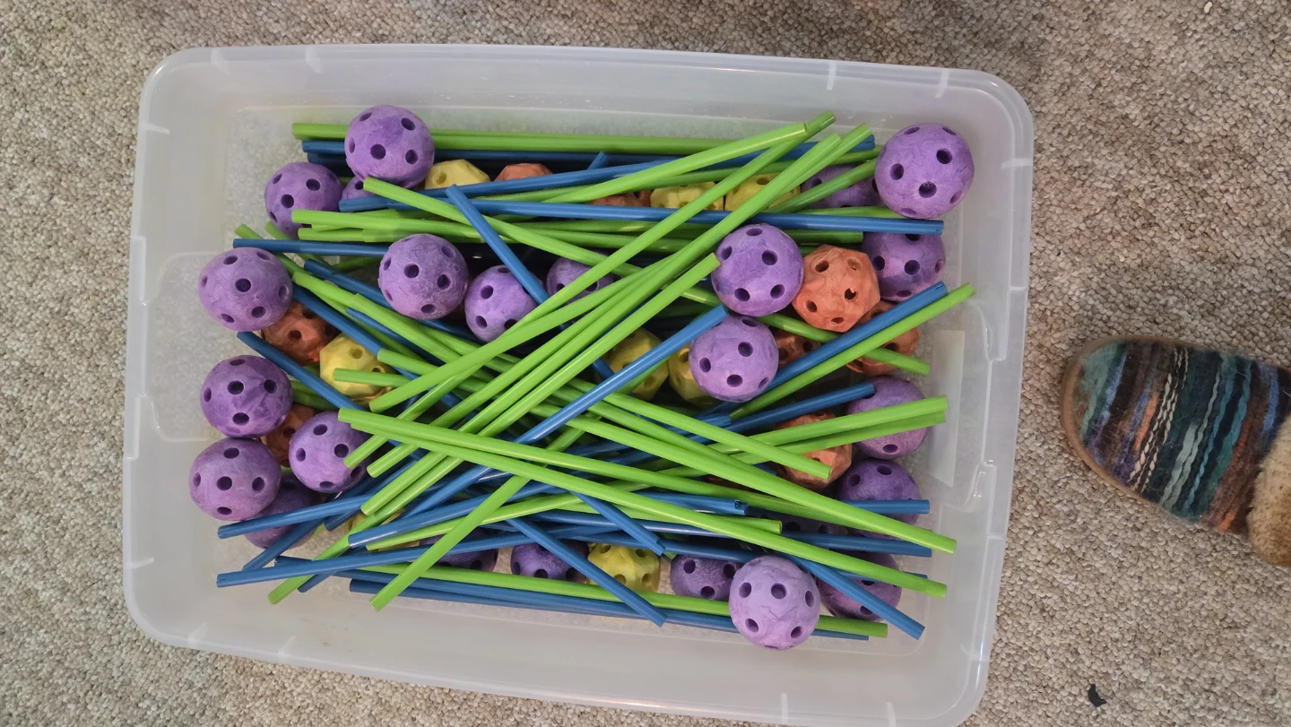Kids Straw and Connector Building Set
