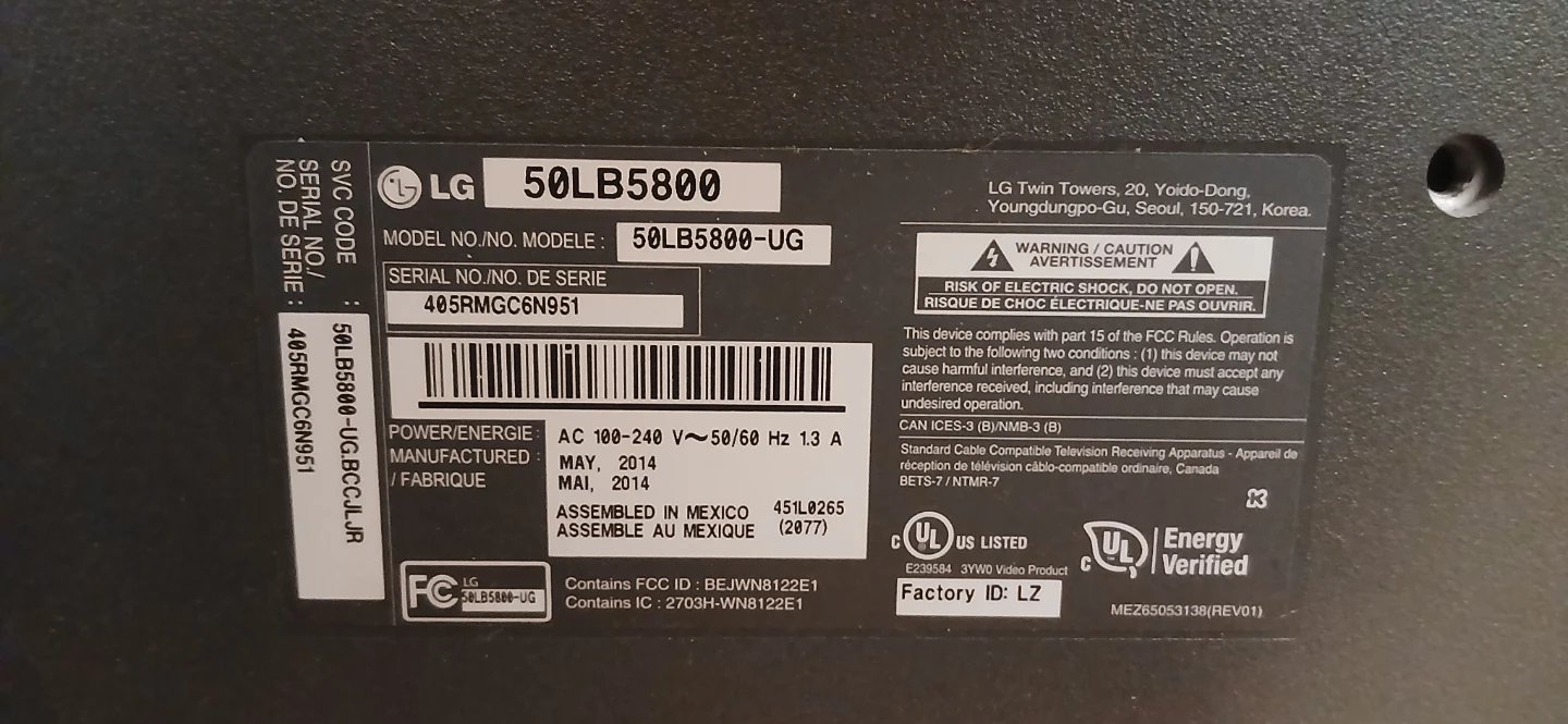 LG 50-inch 50LB5800 LED Smart TV - photo 2