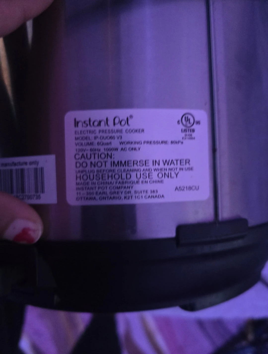 Instant Pot Duo 6 Quart Pressure Cooker