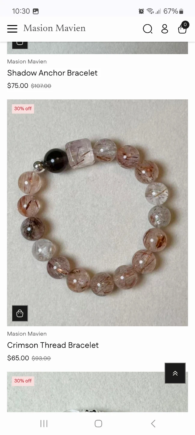 Masion Mavien Shadow Anchor Bracelet