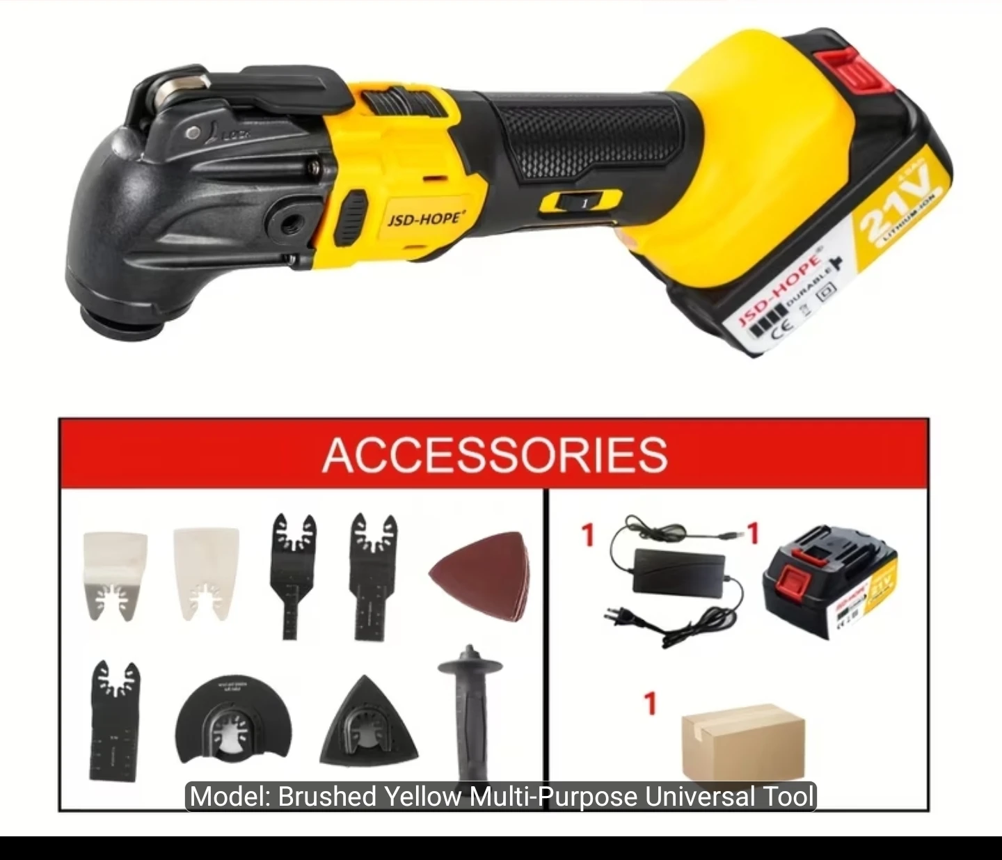 JSD-HOPE 21V Cordless Multi-Purpose Universal Tool