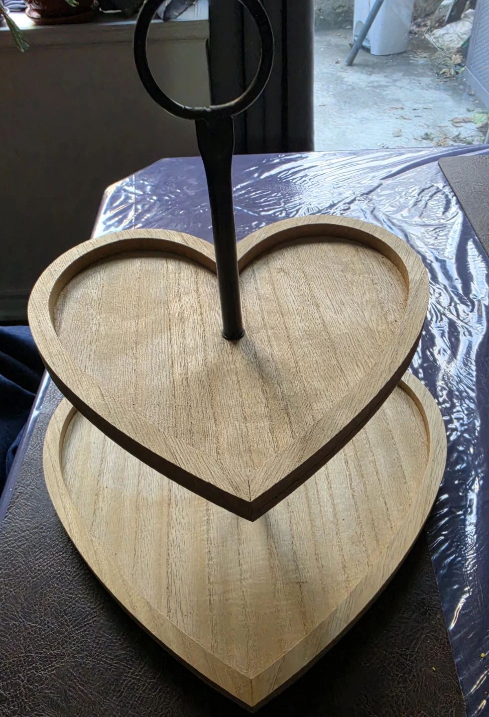Tiered Heart Tray with Valentine's Decor - photo 2