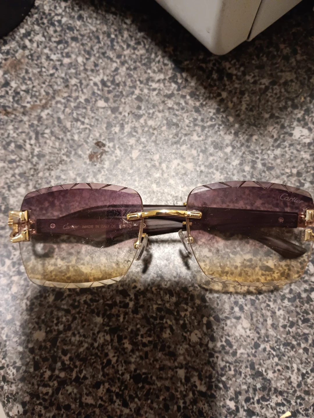 Cartier rimless sunglasses