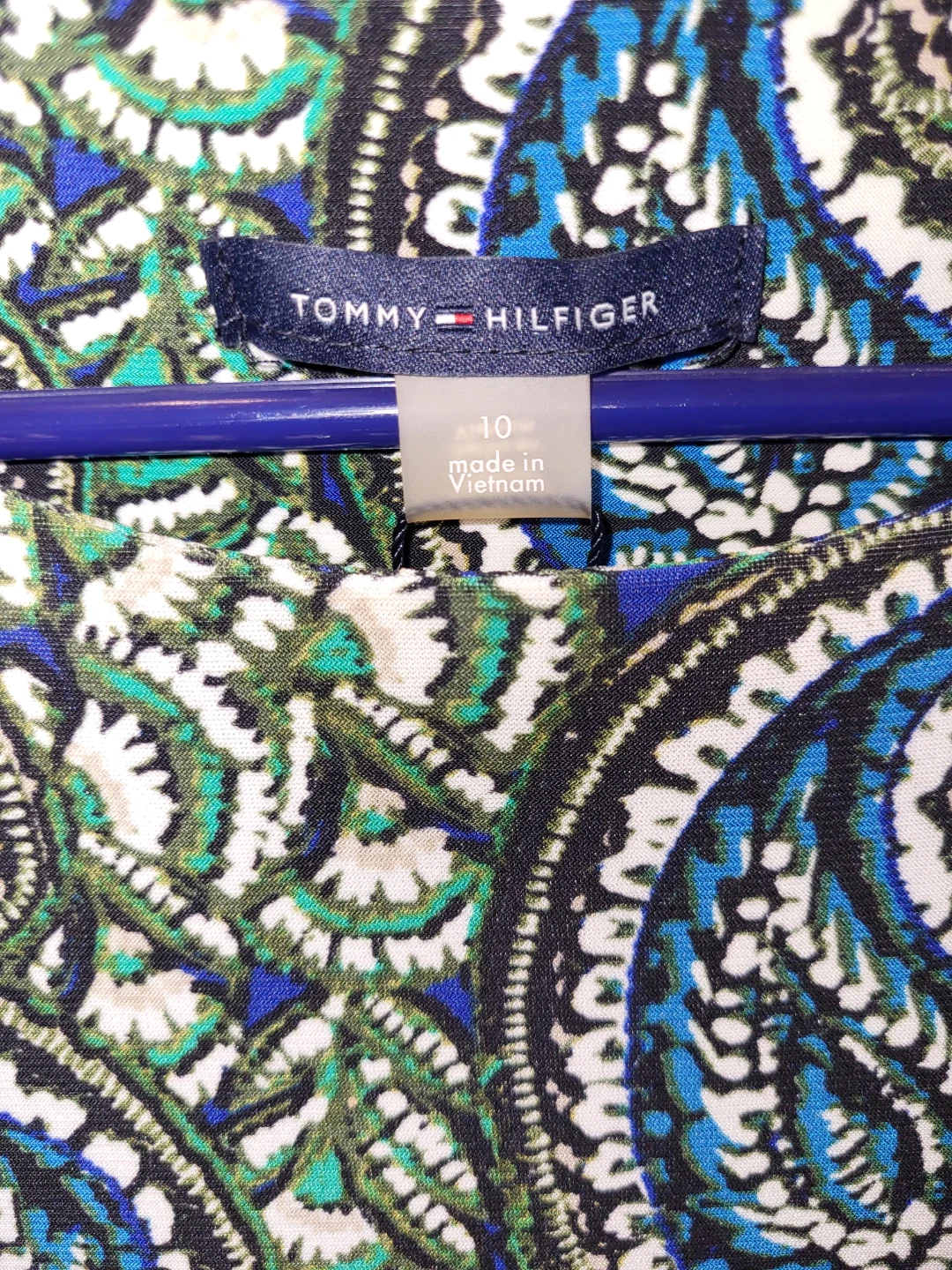 Tommy Hilfiger Sleeveless Paisley Dress Size 10 - photo 3