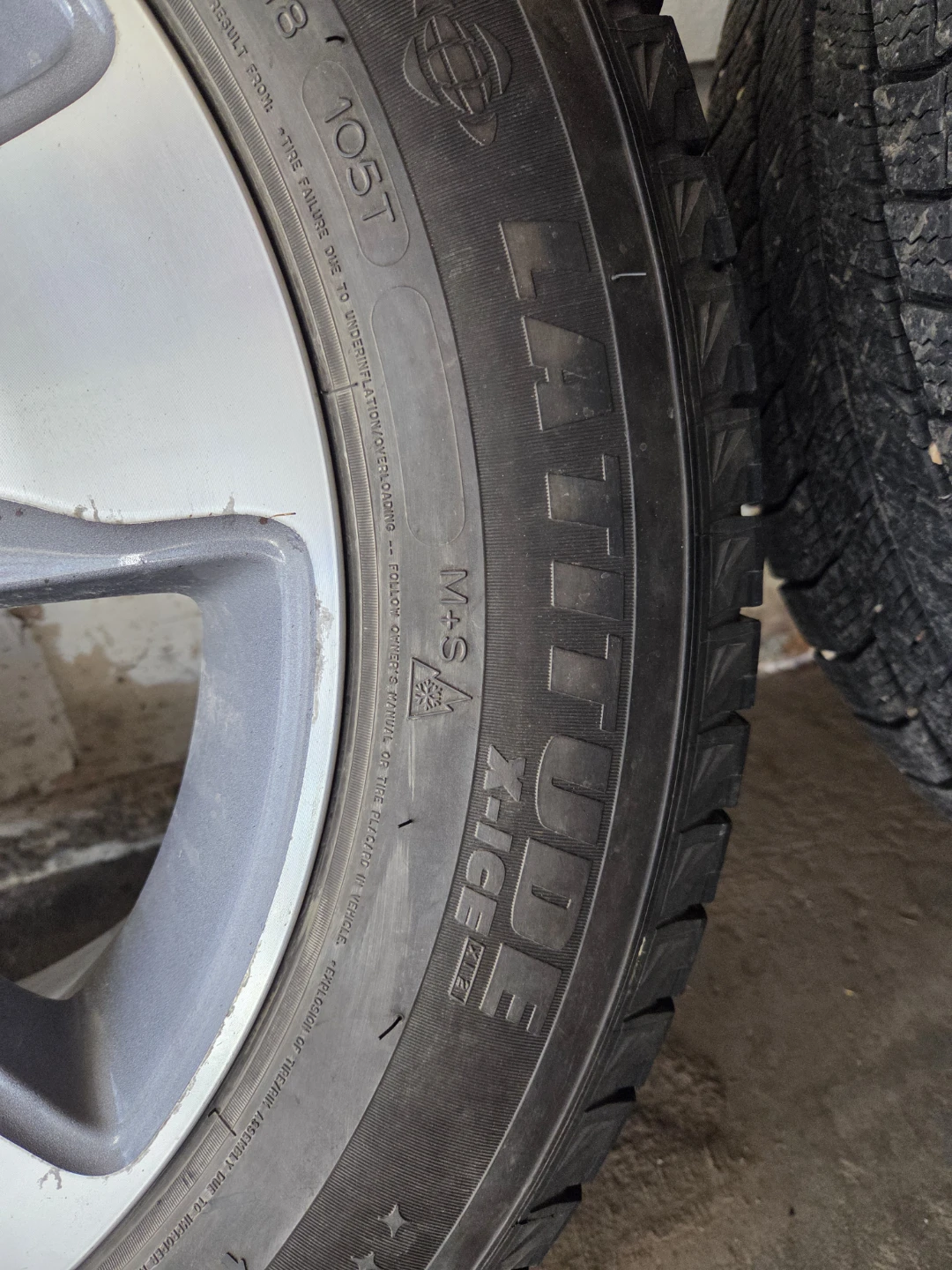 Set of 4 Michelin Latitude X-Ice Tires on Rims 245/60R18 - photo 3
