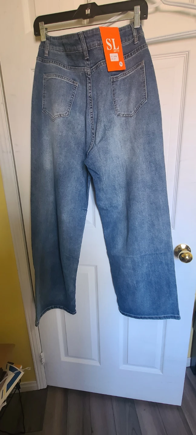 SL Blue Denim Jeans with Pattern - photo 3