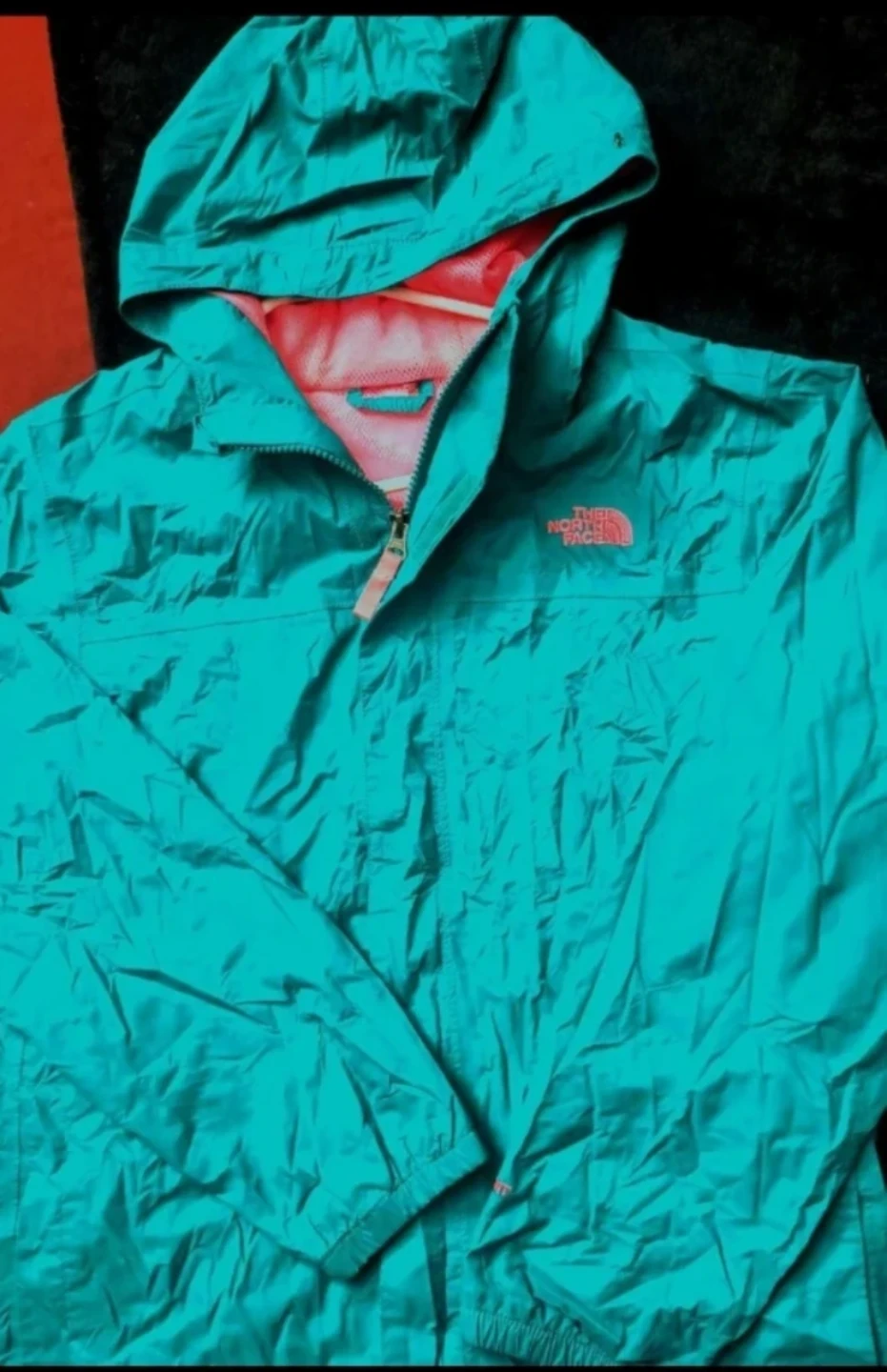 The North Face Teal Rain Jacket