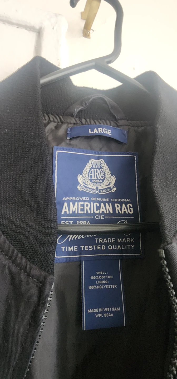American Rag Black Bomber Jacket - photo 3