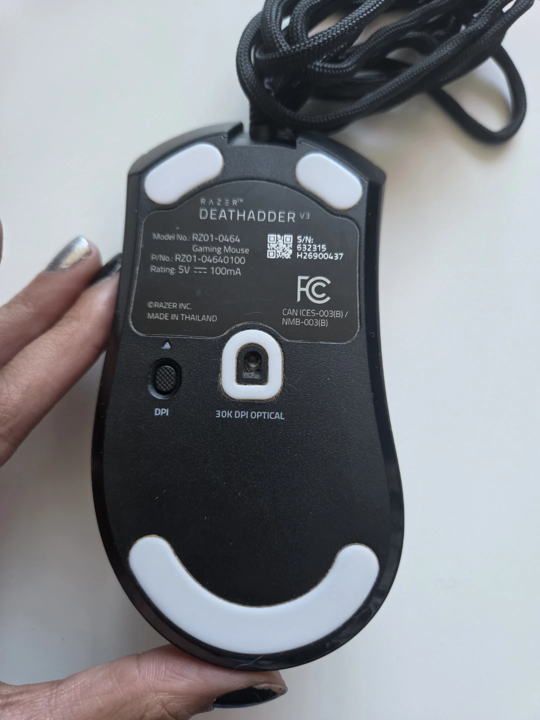Razer DeathAdder V3 Wired Gaming Mouse - photo 2