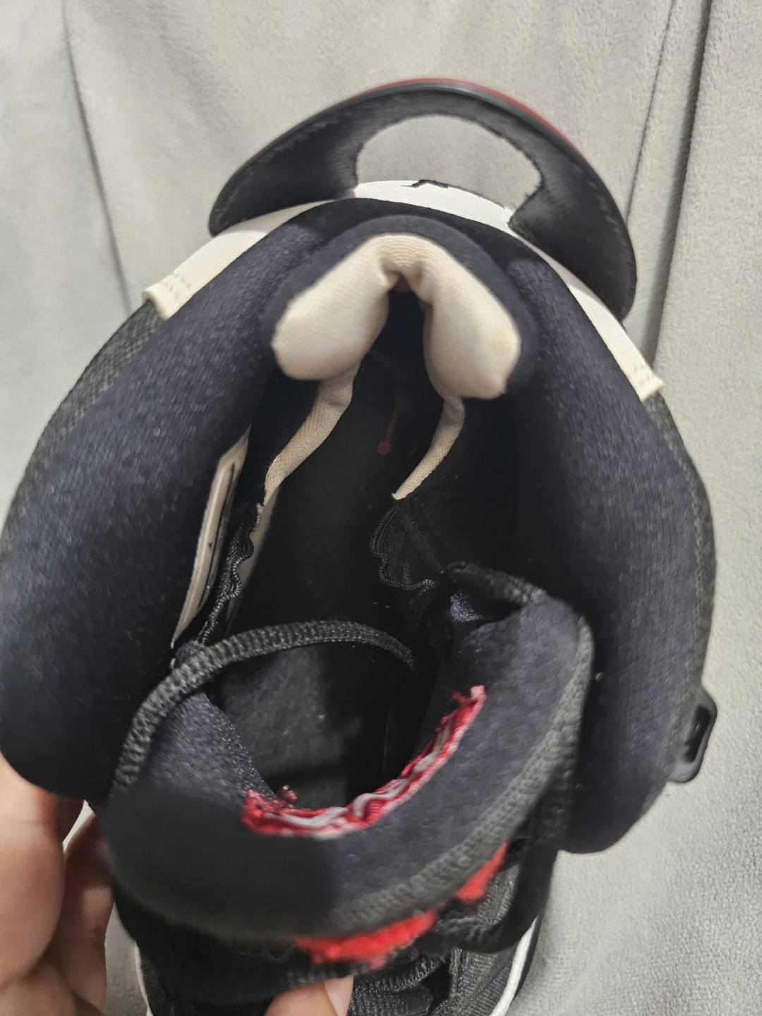 Jordan 6 Rings Sneakers Black and White - photo 3