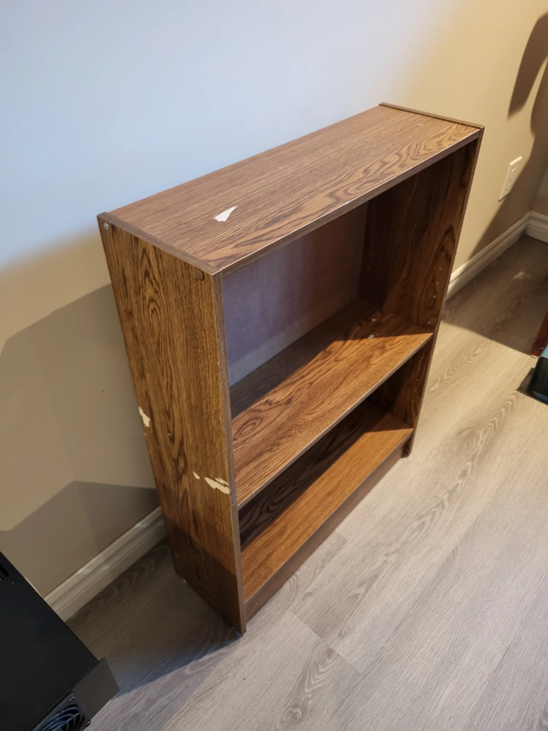 Small Wood-Finish Bookshelf