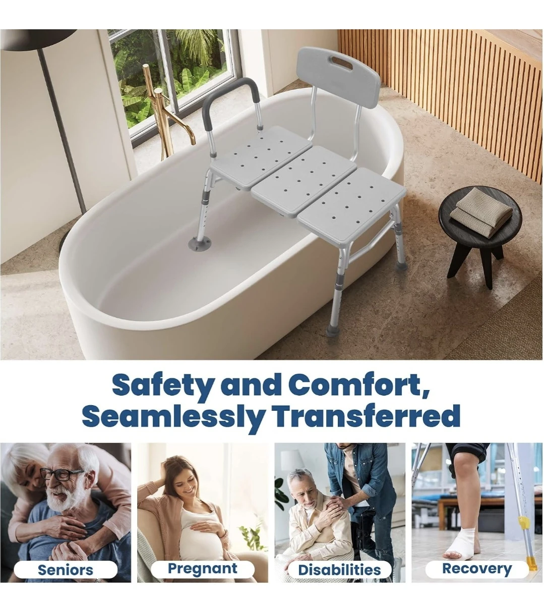 Careboda Adjustable Bathtub Transfer Bench - Model DR3142 - photo 4