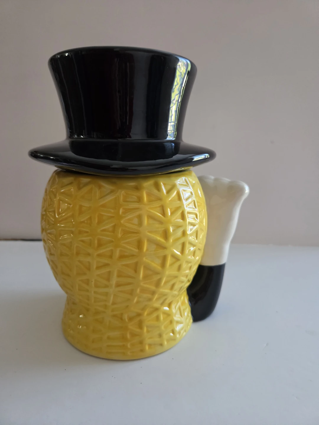 Mr. Peanut ceramic jar with lid - photo 3
