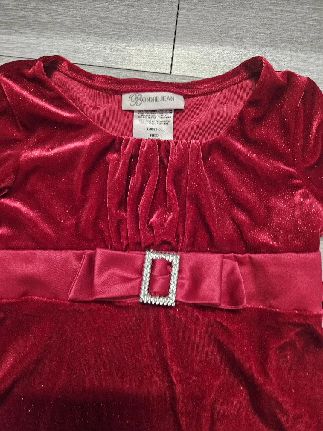 Bonnie Jean Holiday Dress Red 4t - photo 2