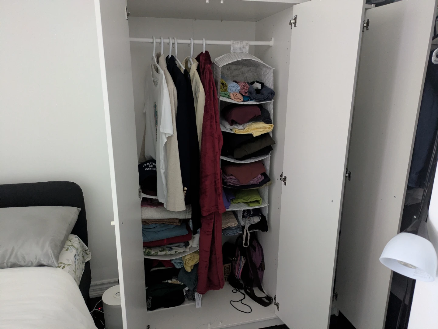White Three-Door IKEA KLEPPSTAD Closet, white - photo 2