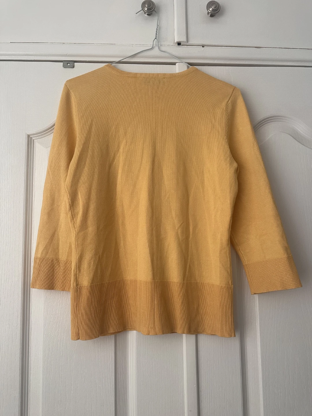 White House Black Market Yellow Cardigan (Size S) - photo 2