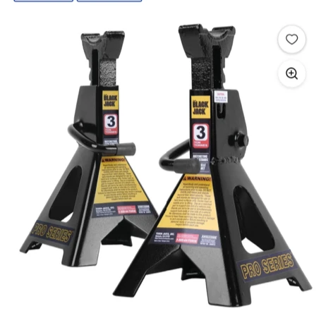 Torin Black Jack 3 Ton Jack Stands