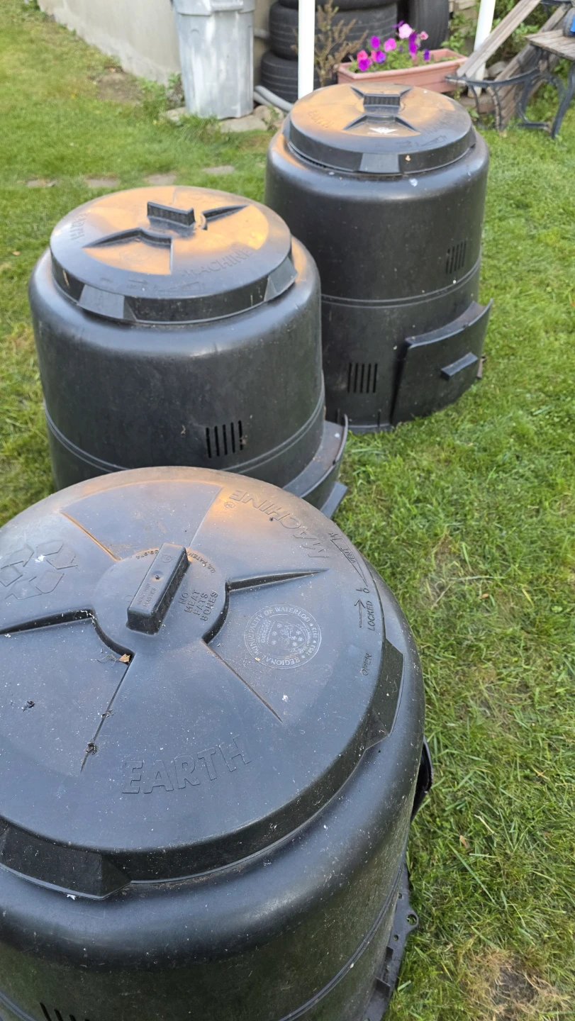 Black Outdoor Garden Compost Bin - photo 4