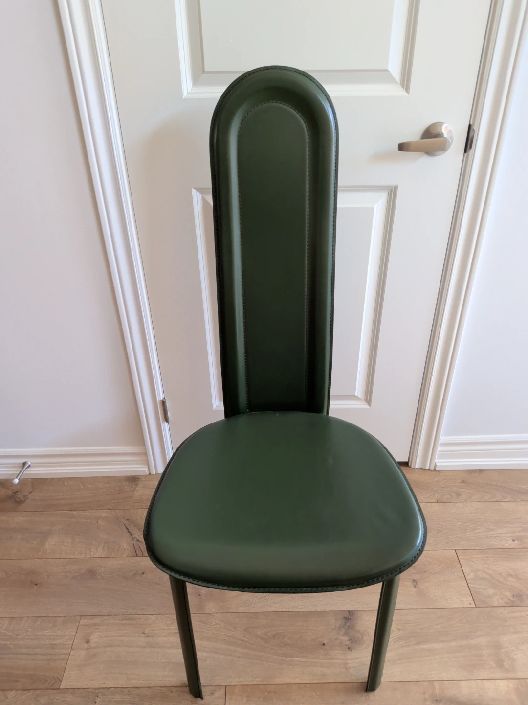 Dark Green High-Back Dining Chair - photo 2