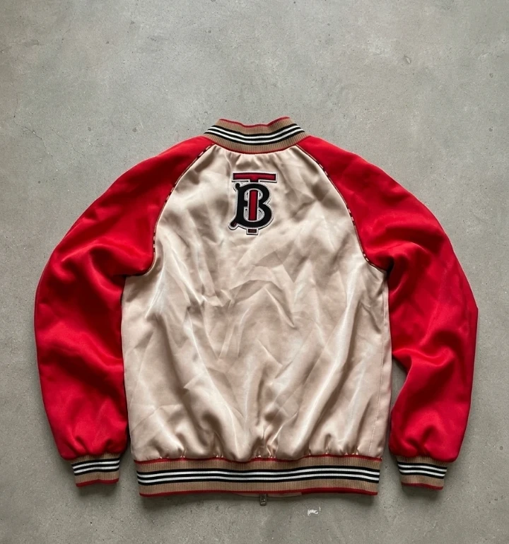 Burberry TB Monogram Satin Bomber Jacket - photo 2