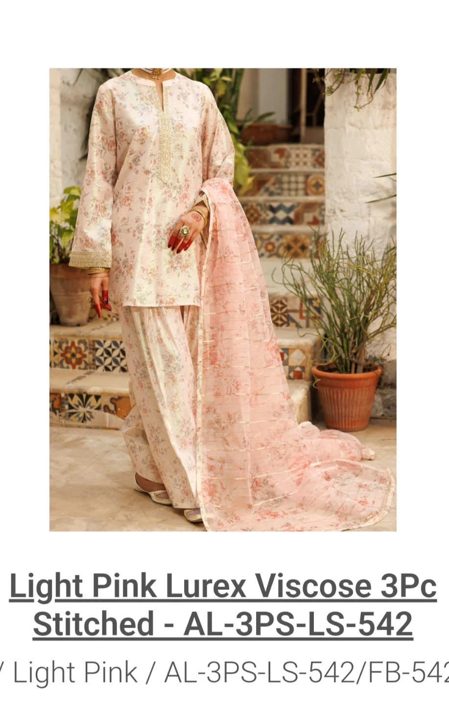 New Farshi Shalwar Almirah 3Pc Suit - photo 2