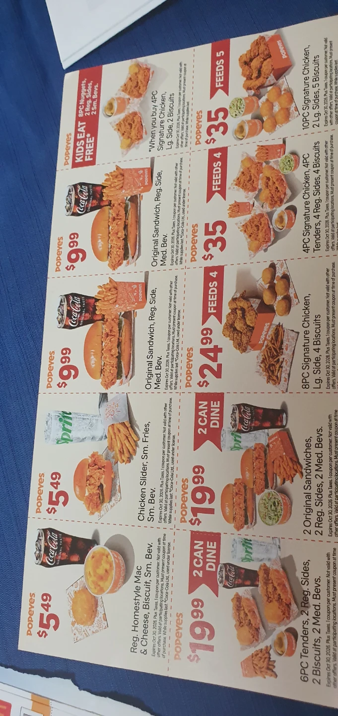 Discount coupons Popeyes, Pizza Pizza, Mcdonalds - photo 3