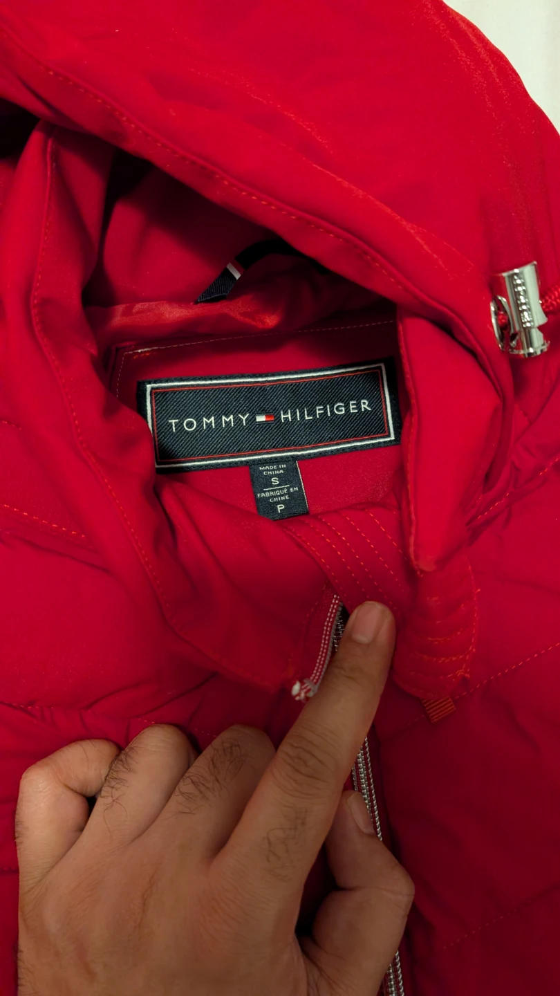 Tommy Hilfiger Red Quilted Hooded Jacket - photo 2