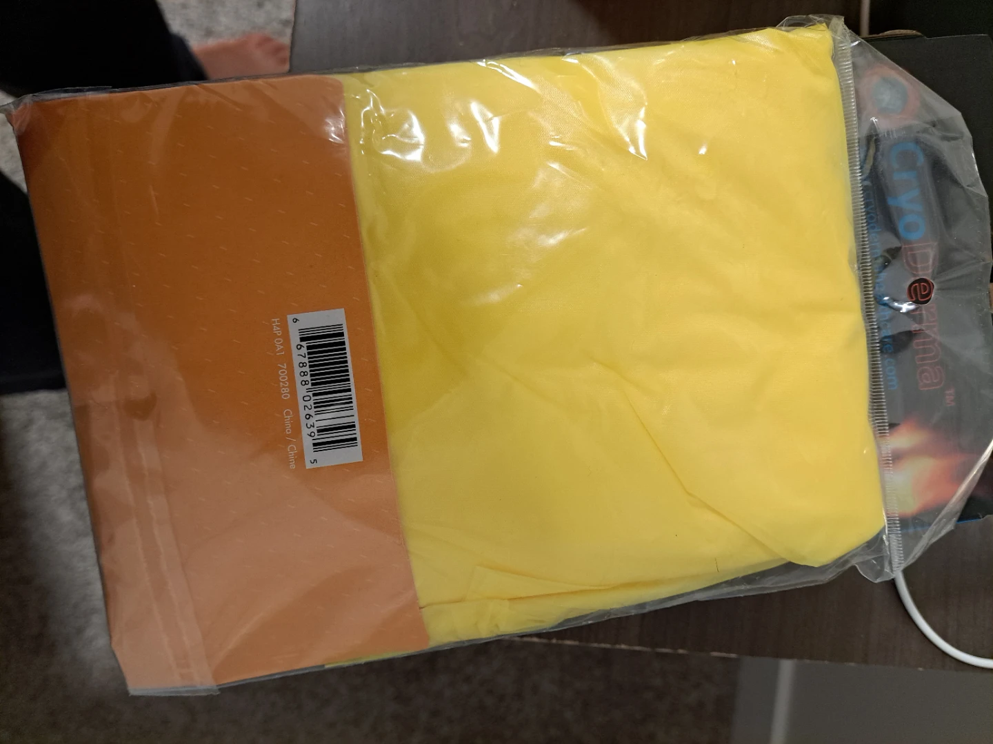 Blue Penguin PEVA Rain Poncho - Yellow