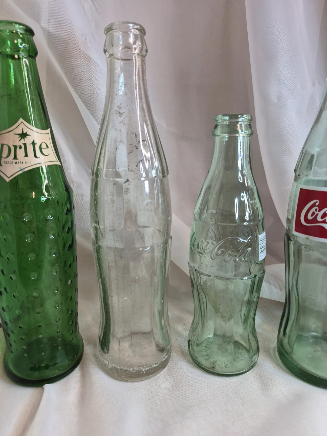 Lot of 4 Vintage Glass Coka Sprite Bottles - photo 3