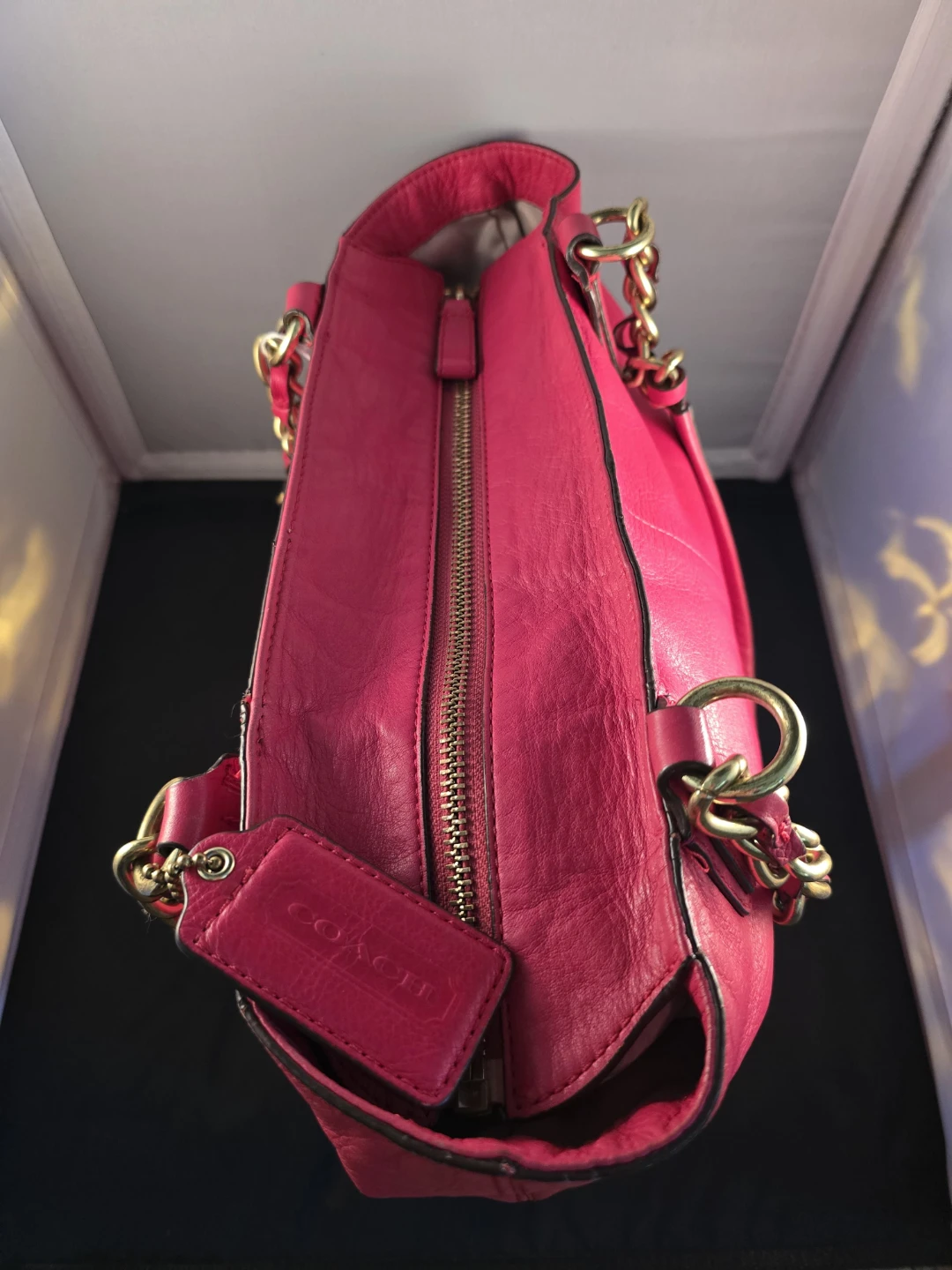 Coach Pink Leather Tote Bag - photo 2