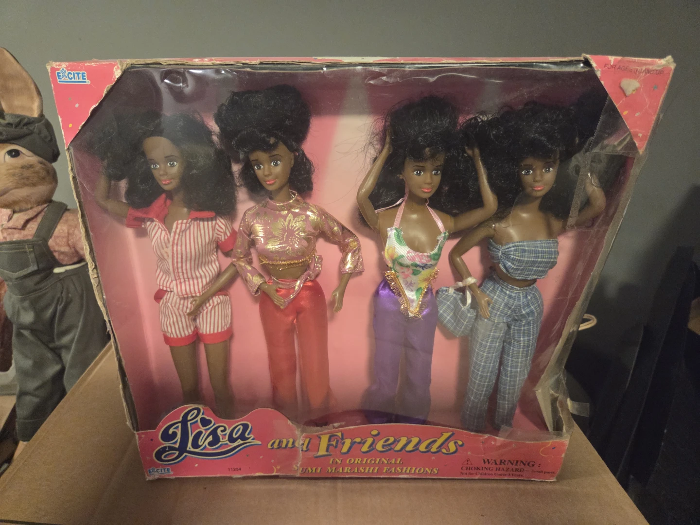 Rare Vintage African American Lisa and Friends Doll Set