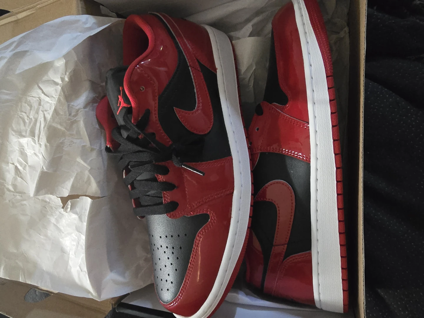 Air Jordan 1 Low Black Gym Red
