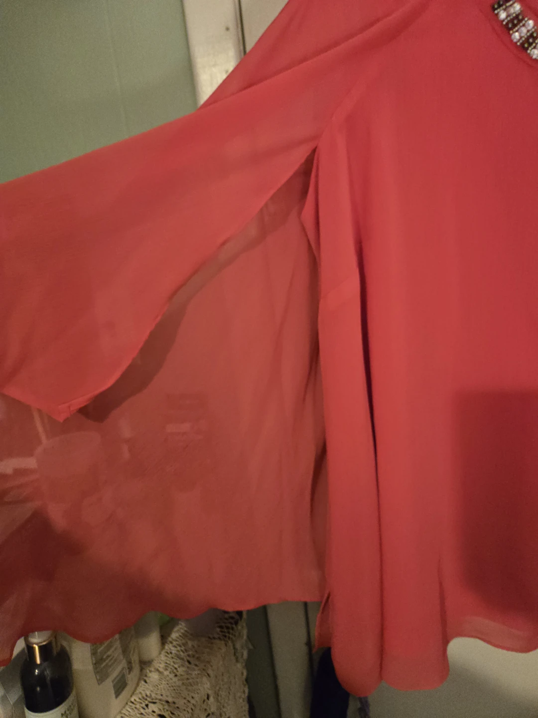 Catherines Black Label Red Blouse 3X - photo 3