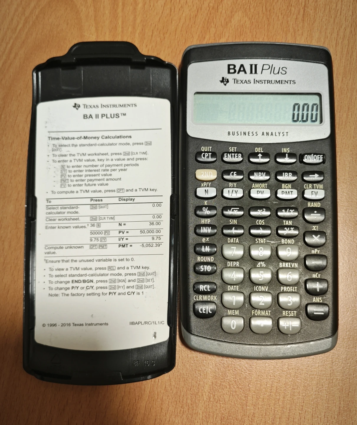 Texas Instruments BA II Plus Financial Calculator
