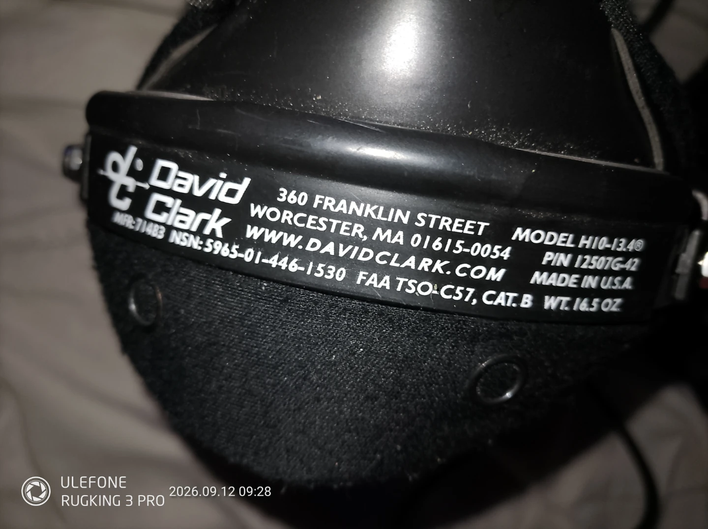 David Clark H10-13.4 Aviation Headset - photo 5