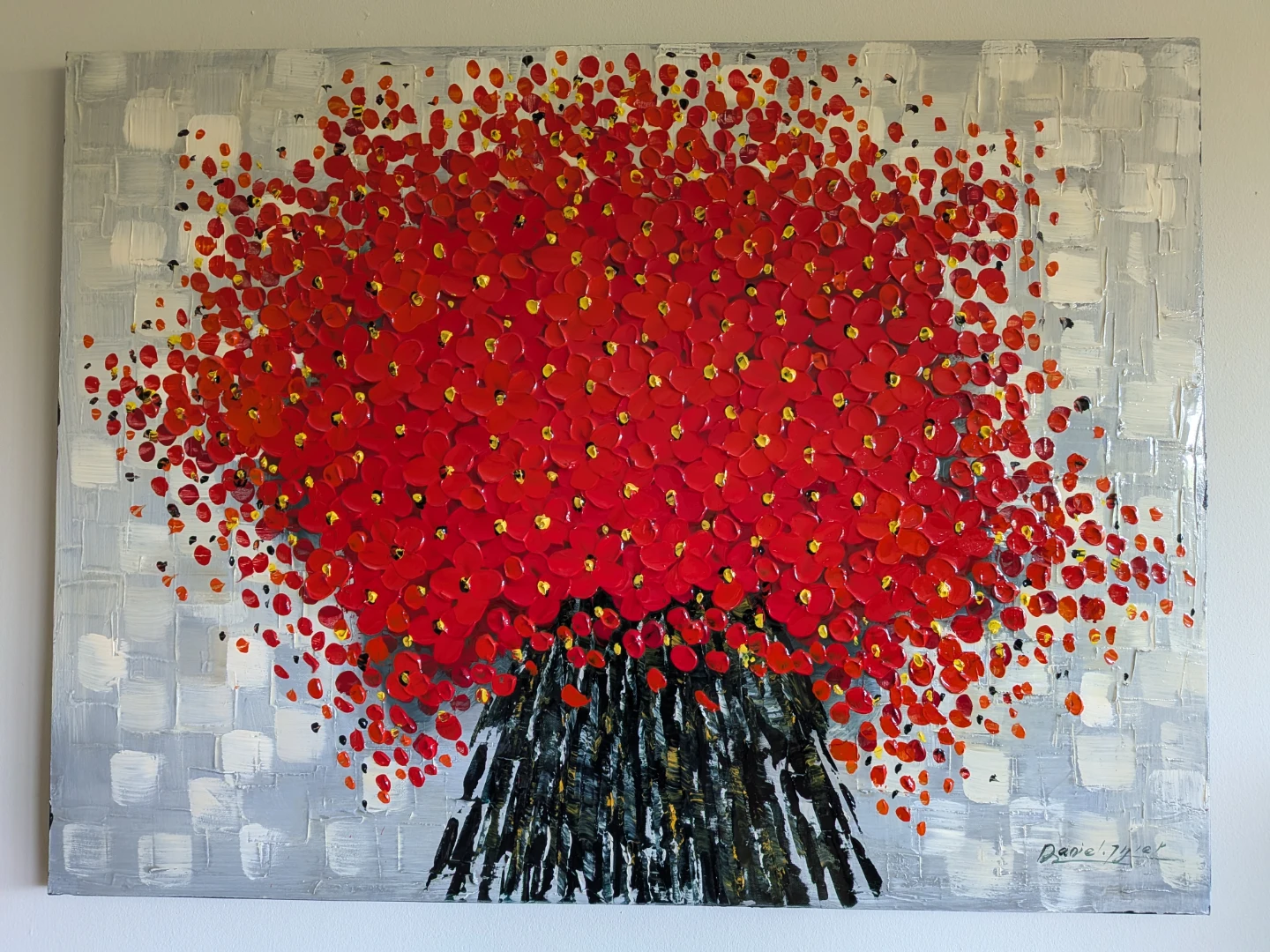 Original Floral Oil Painting by Daniel