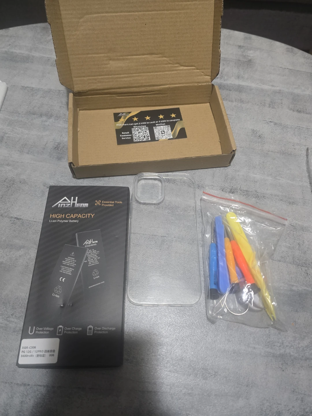 PINZHENG Battery For iPhone 12 pro (3400mah)