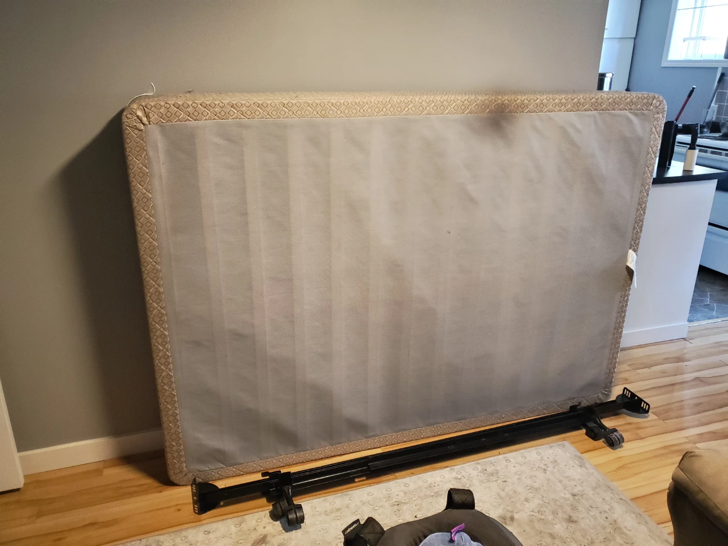 Double Box Spring and Metal Bed Frame - photo 2