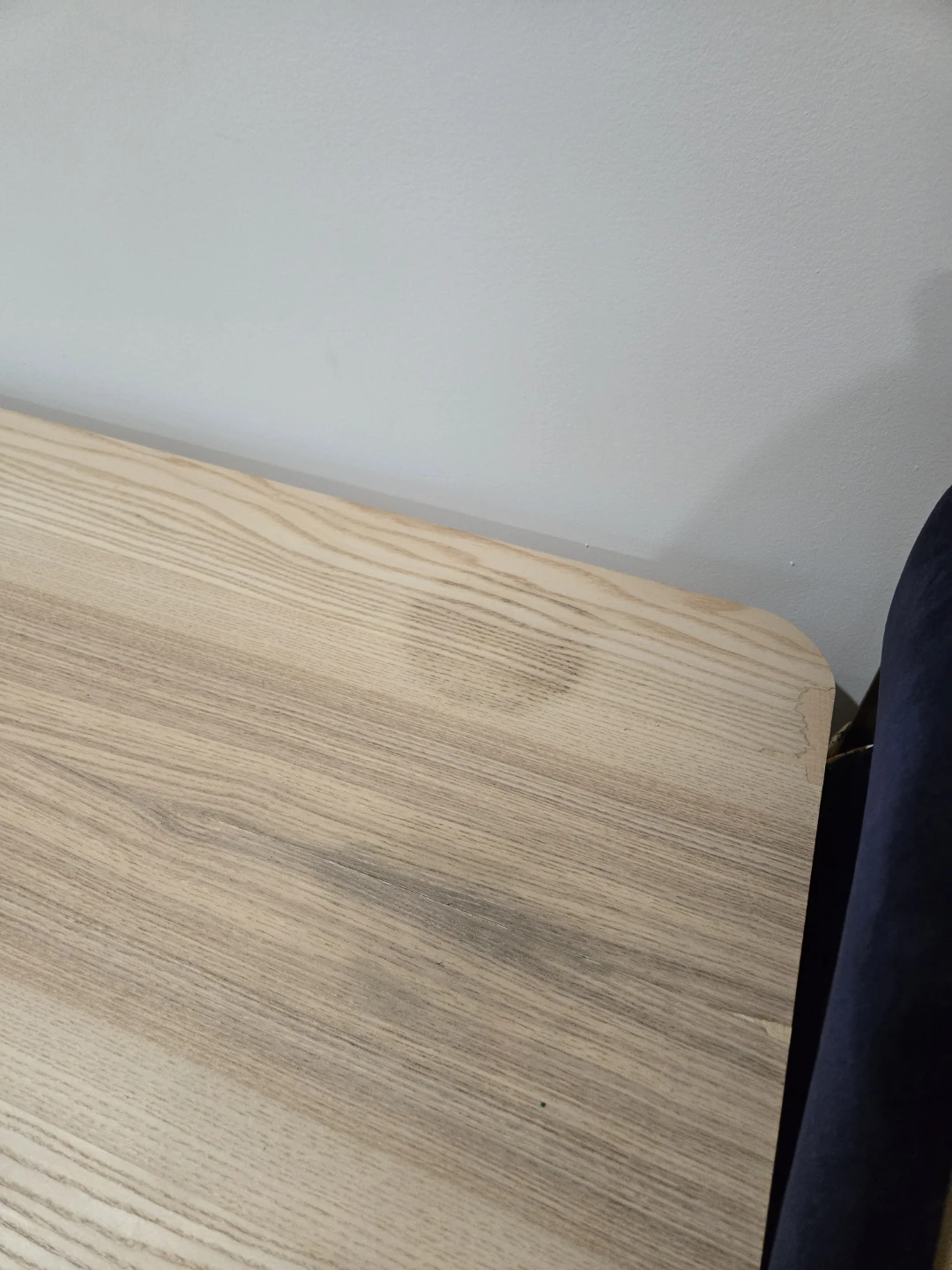 Natural Wood Desk with Single Drawer - photo 3