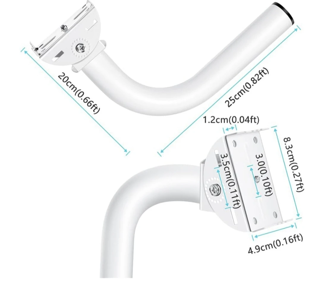 2 New Adjustable Wall Mount Bracket for Security Cameras - photo 5