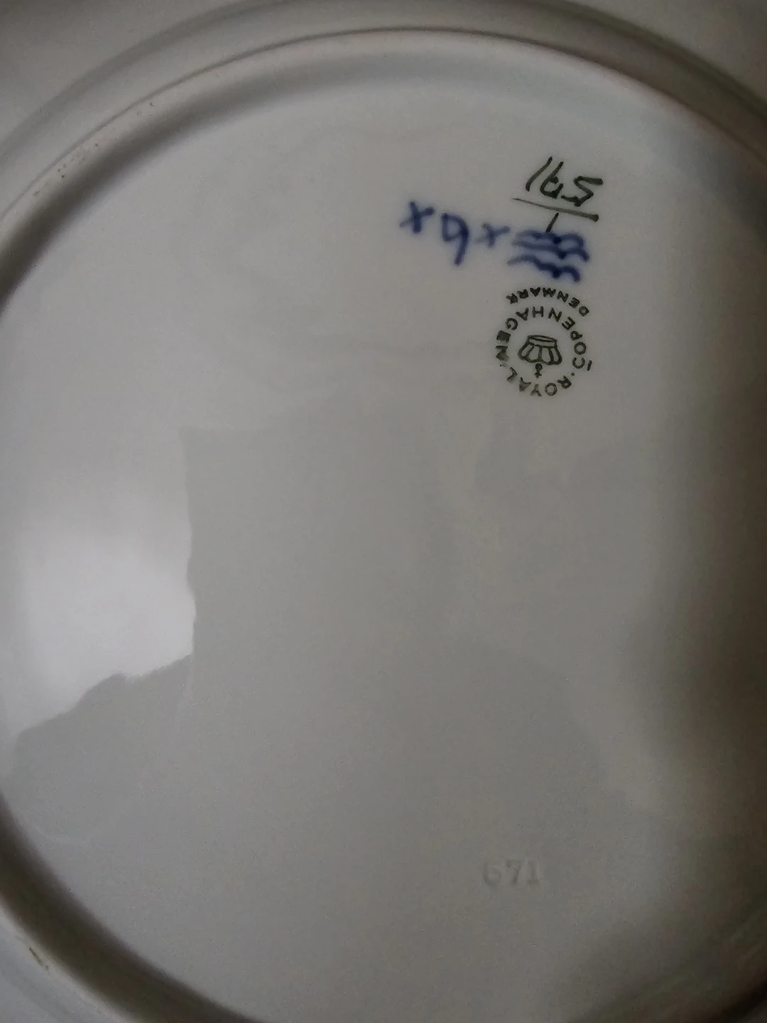 Vintage Royal Copenhagen Blue Fluted Half Lace Dinner Plate #571 - photo 4