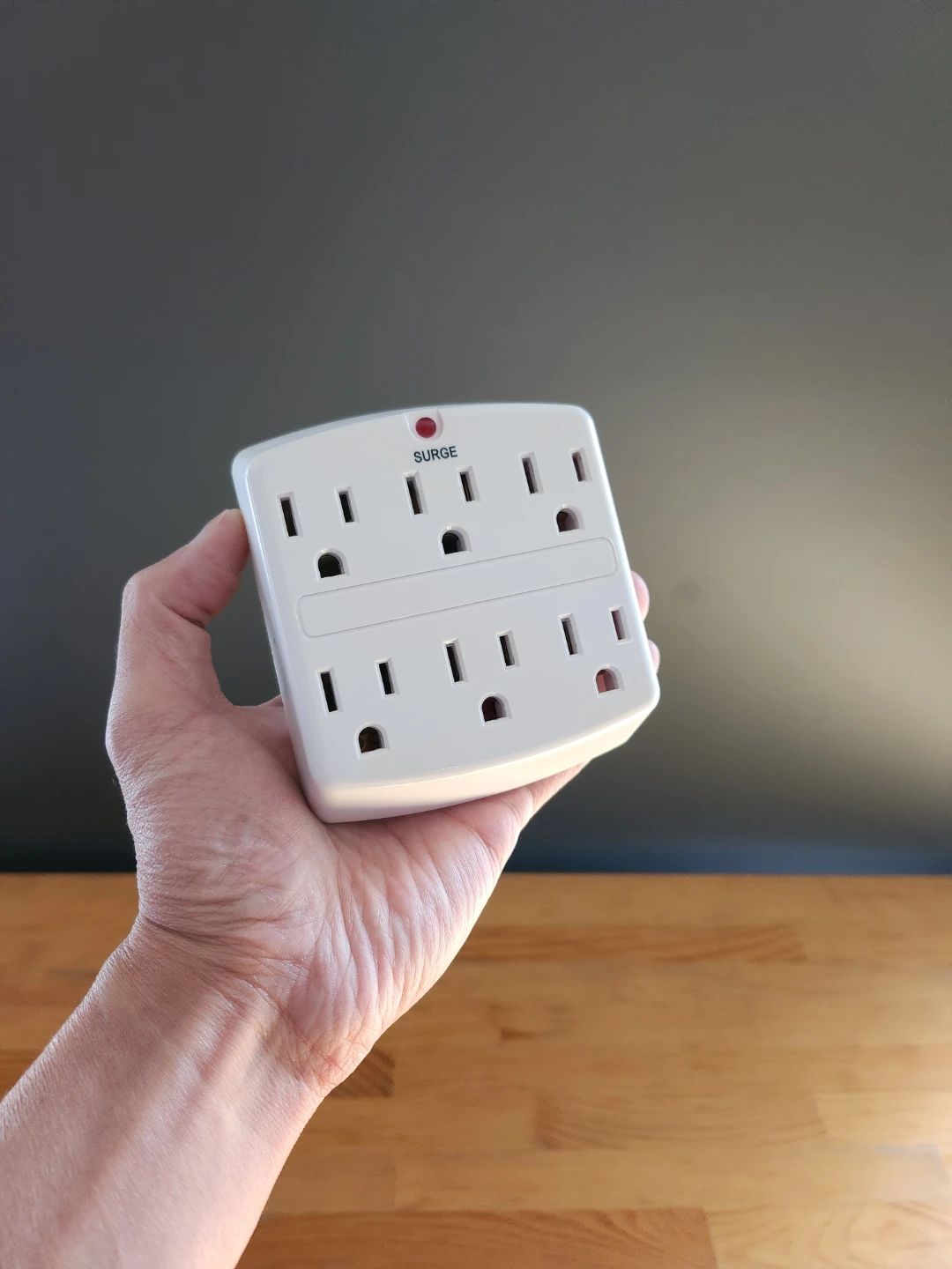 Wall Tap Surge Protector 6-Outlet
