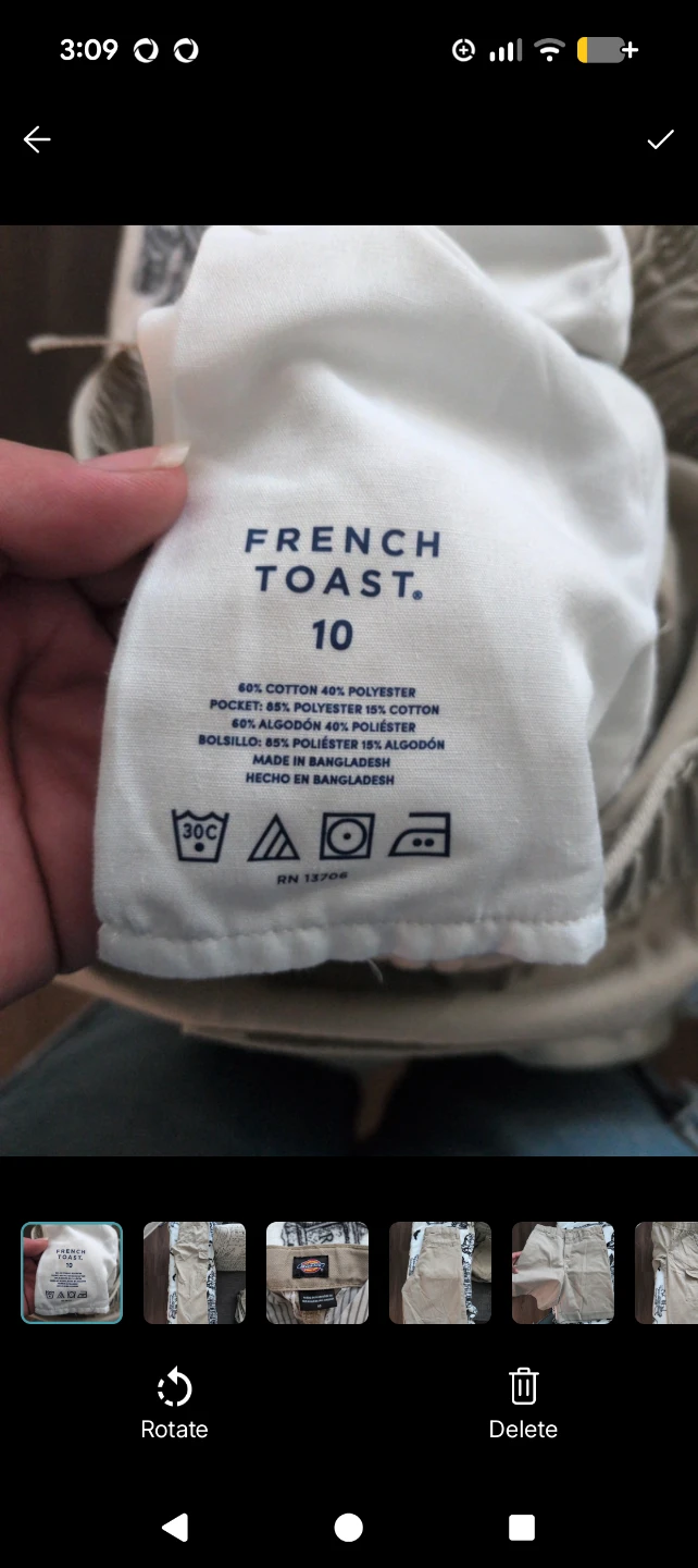 French Toast Khaki Pants Size 10