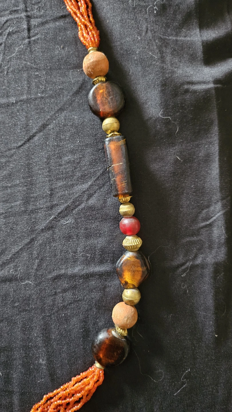 Multistrand Orange Beaded Necklace - photo 2