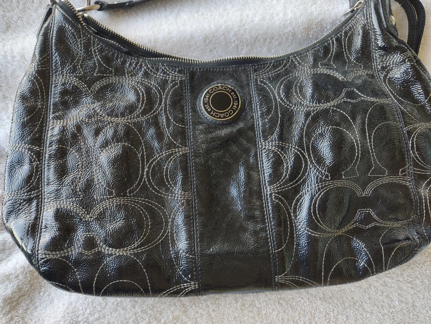 COACH Y2K era Patent Leather Shoulder Bag