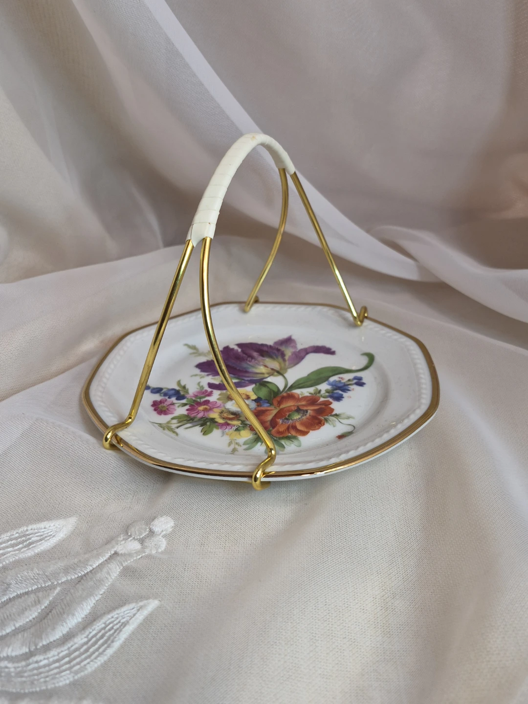 Beautiful Vintage 6" Round Gloria Porcelain West Germany - photo 5